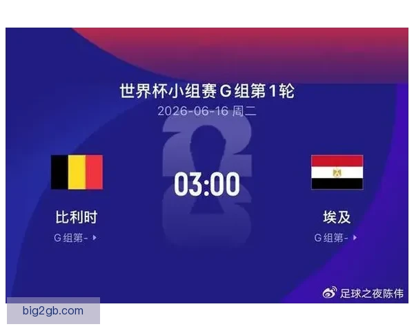 2026世界杯比利时战埃及悬